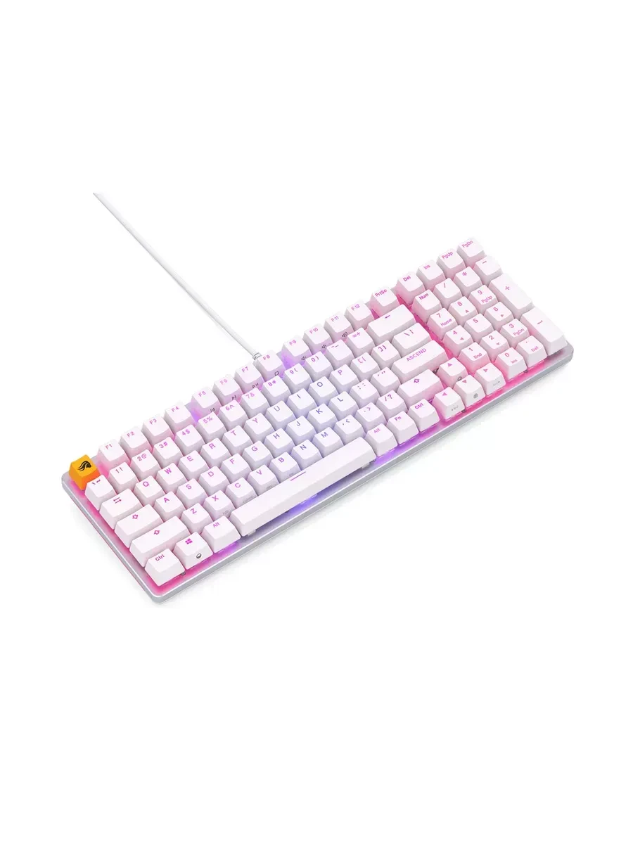 Игровая клавиатура Glorious GMMK2 Full Size, механические Fox Linear, RGB, белая — 2