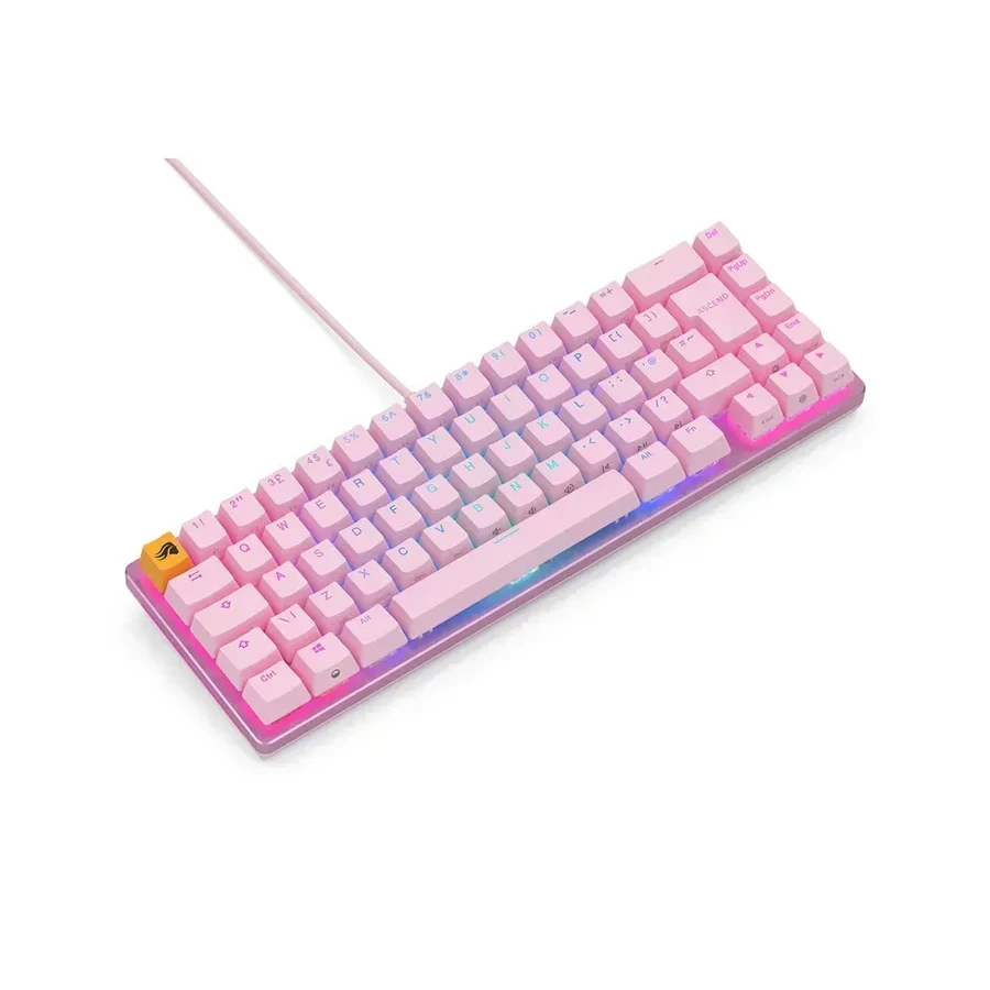 Игровая клавиатура Glorious GMMK2 Compact, механические Fox Linear, RGB, розовая — 2