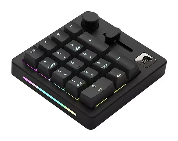 Цифровая клавиатура Glorious GMMK Numpad Wireless, Fox Linear, RGB, Bluetooth, чёрная