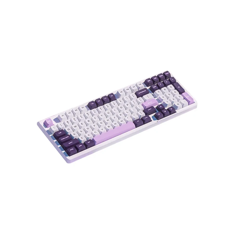 Игровая клавиатура VGN V98Pro V2, механическая Crystal Wine, RGB, фиолетовая — 3