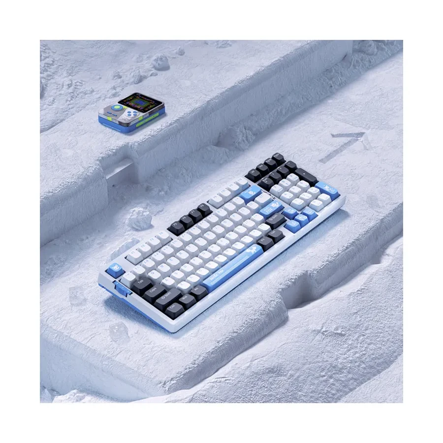 Игровая клавиатура VGN V98Pro V2, механическая Arctic Fox Clicky, RGB, голубая — 2