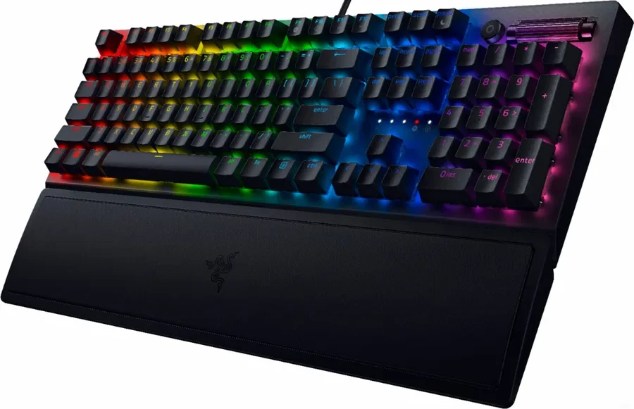 Игровая клавиатура Razer BlackWidow V3, механическая Green, полноразмерная, RGB, чёрная