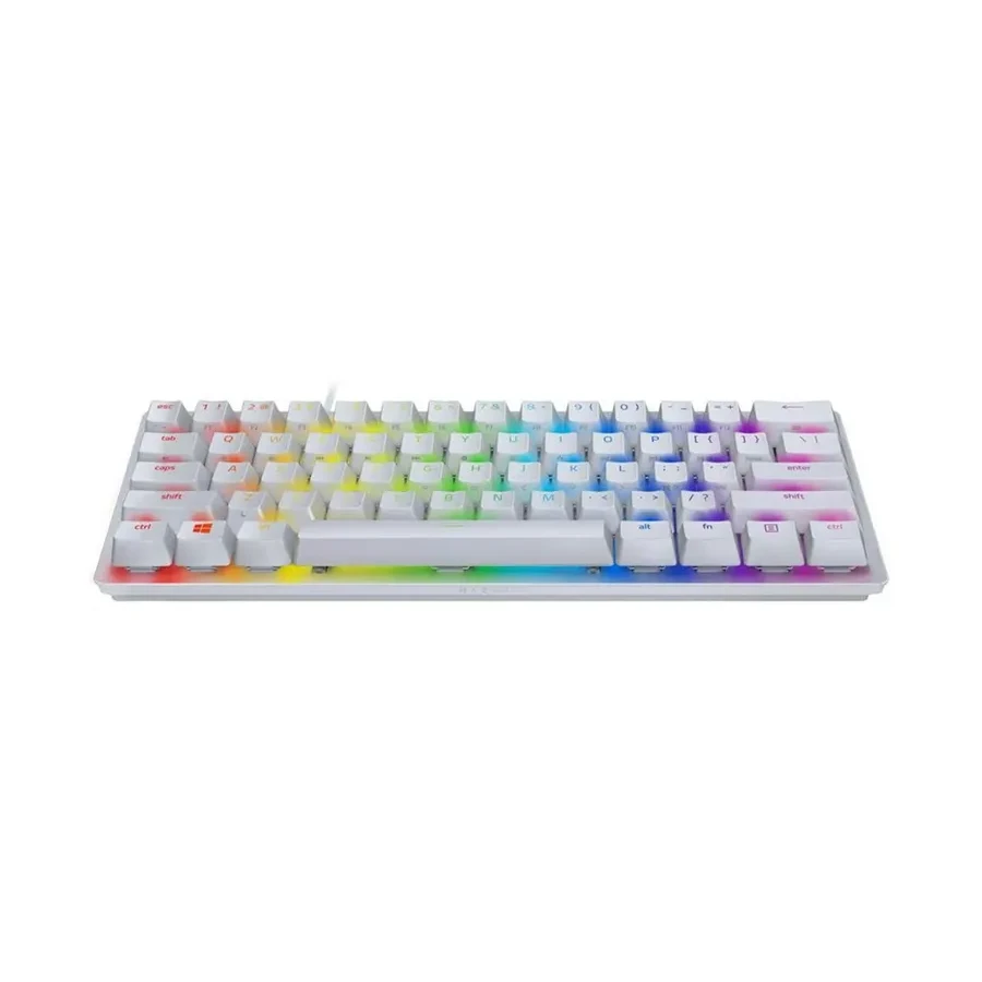 Игровая клавиатура Razer Huntsman Mini Red, оптическая, съёмный USB-C, RGB, белая — 2