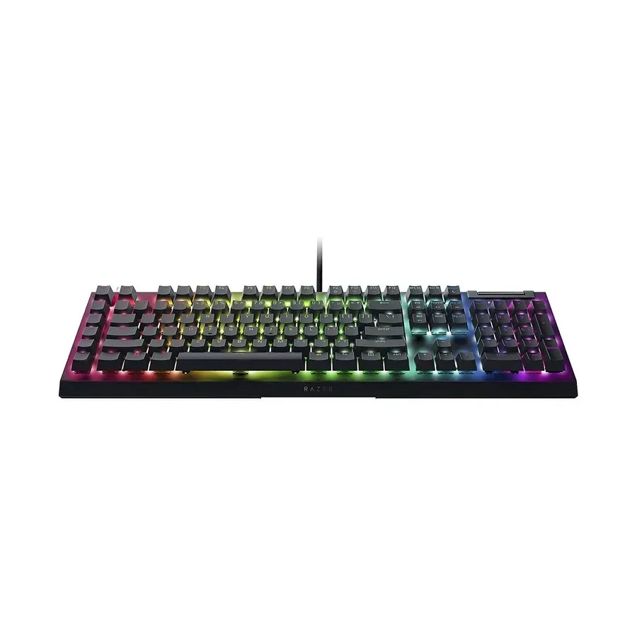 Игровая клавиатура Razer BlackWidow V4, механическая Yellow, беспроводная 2.4ГГц, RGB, чёрная — 3