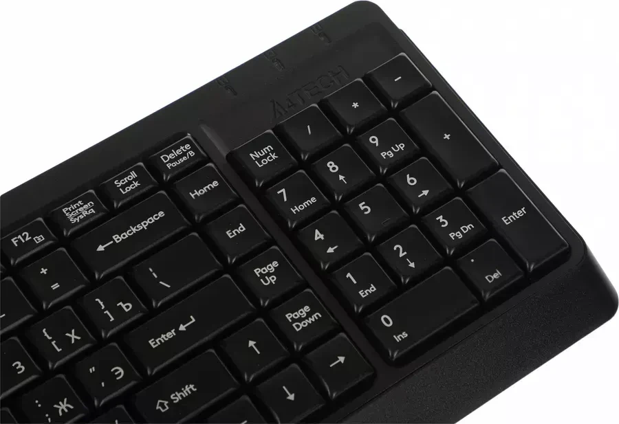 Клавиатура A4tech Fstyler FK15-2M, чёрный, USB — 3