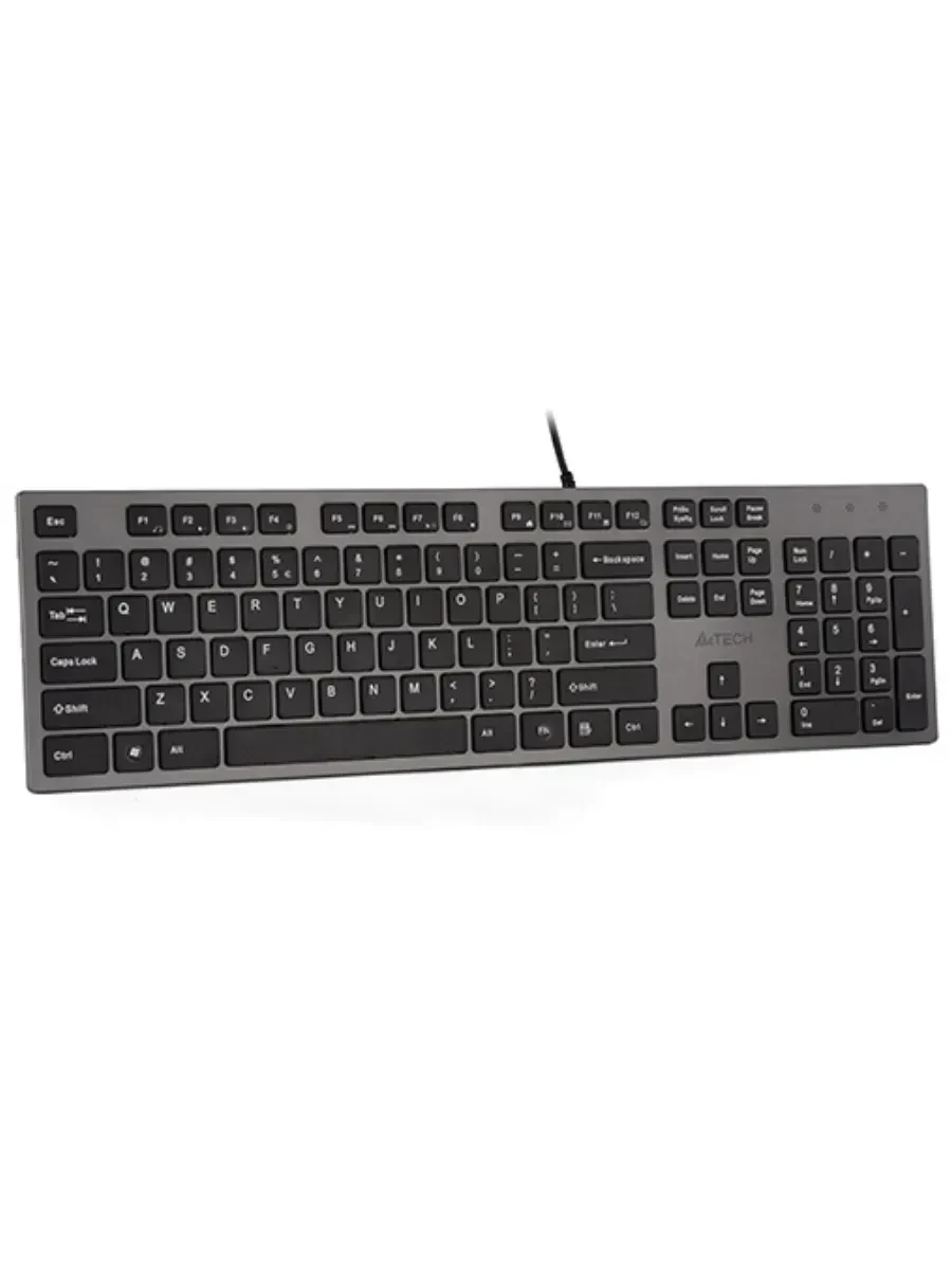 Клавиатура A4tech KV-300H, USB, серый/чёрный — 2