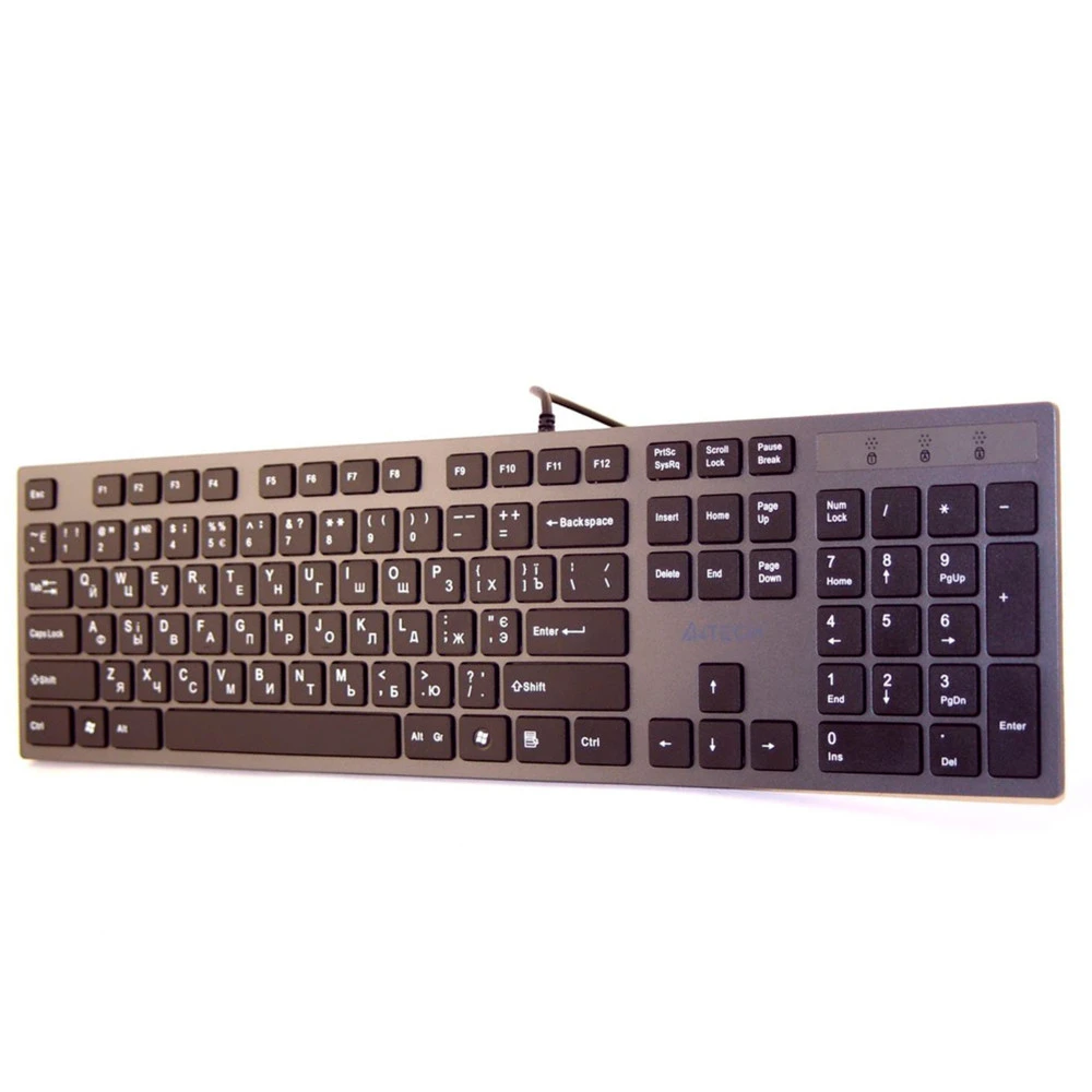 Клавиатура A4tech KV-300H, USB, серый/чёрный — 4