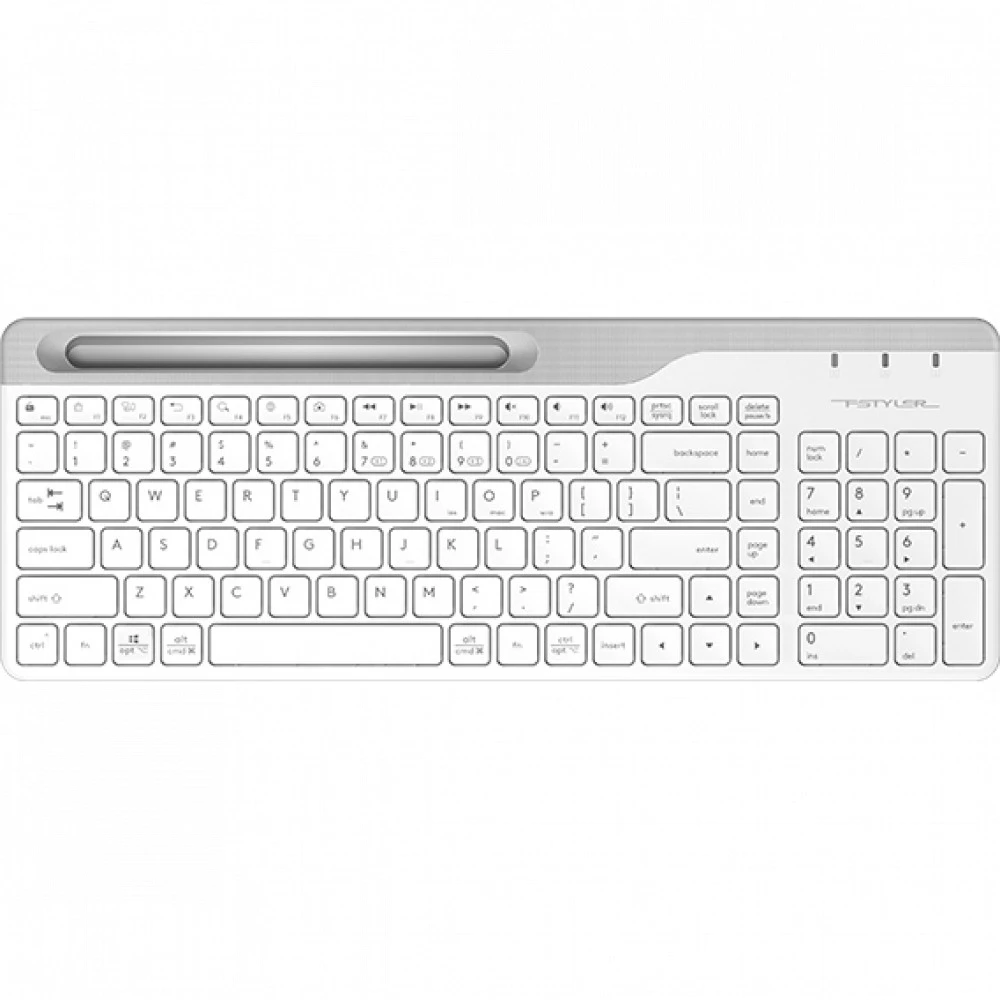 Клавиатура A4tech Fstyler FBK25, белая, BT+2.4G — 3