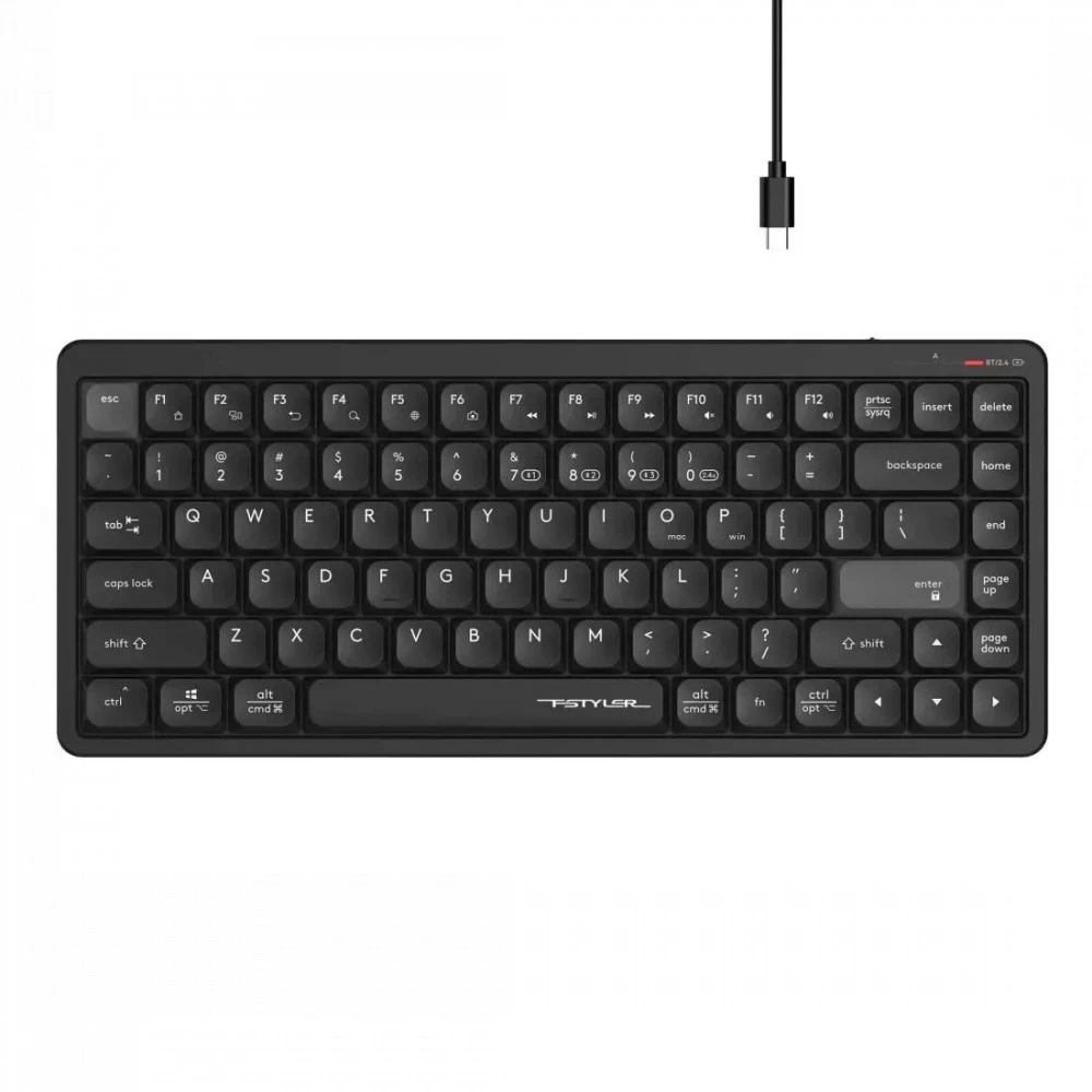 Клавиатура A4tech Fstyler FBX53C, чёрный, BT+2.4G