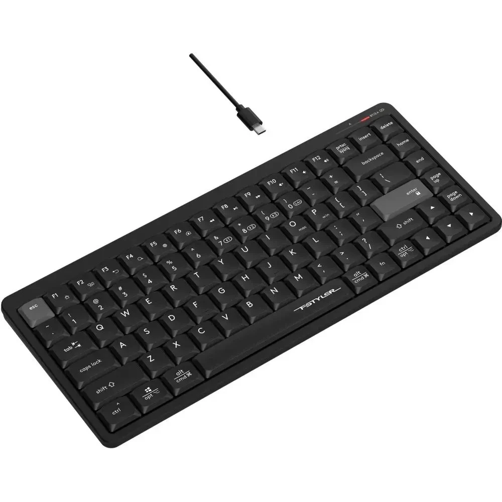 Клавиатура A4tech Fstyler FBX53C, чёрный, BT+2.4G — 2