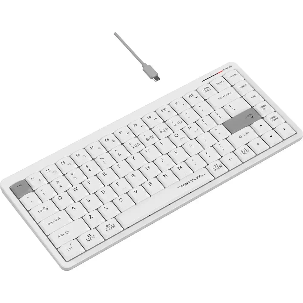 Клавиатура A4tech Fstyler FBX53C, белый, BT+2.4G — 3