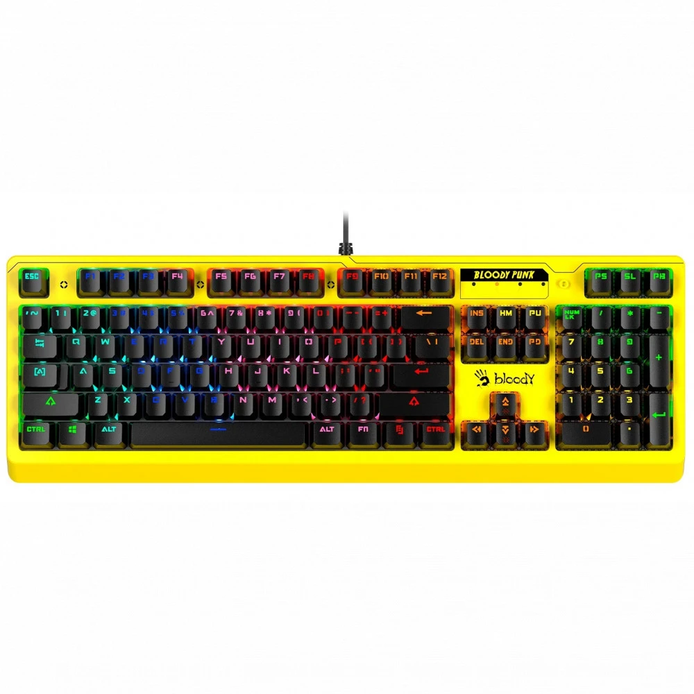 Игровая клавиатура Bloody B810RC, жёлтый, механическая — 2