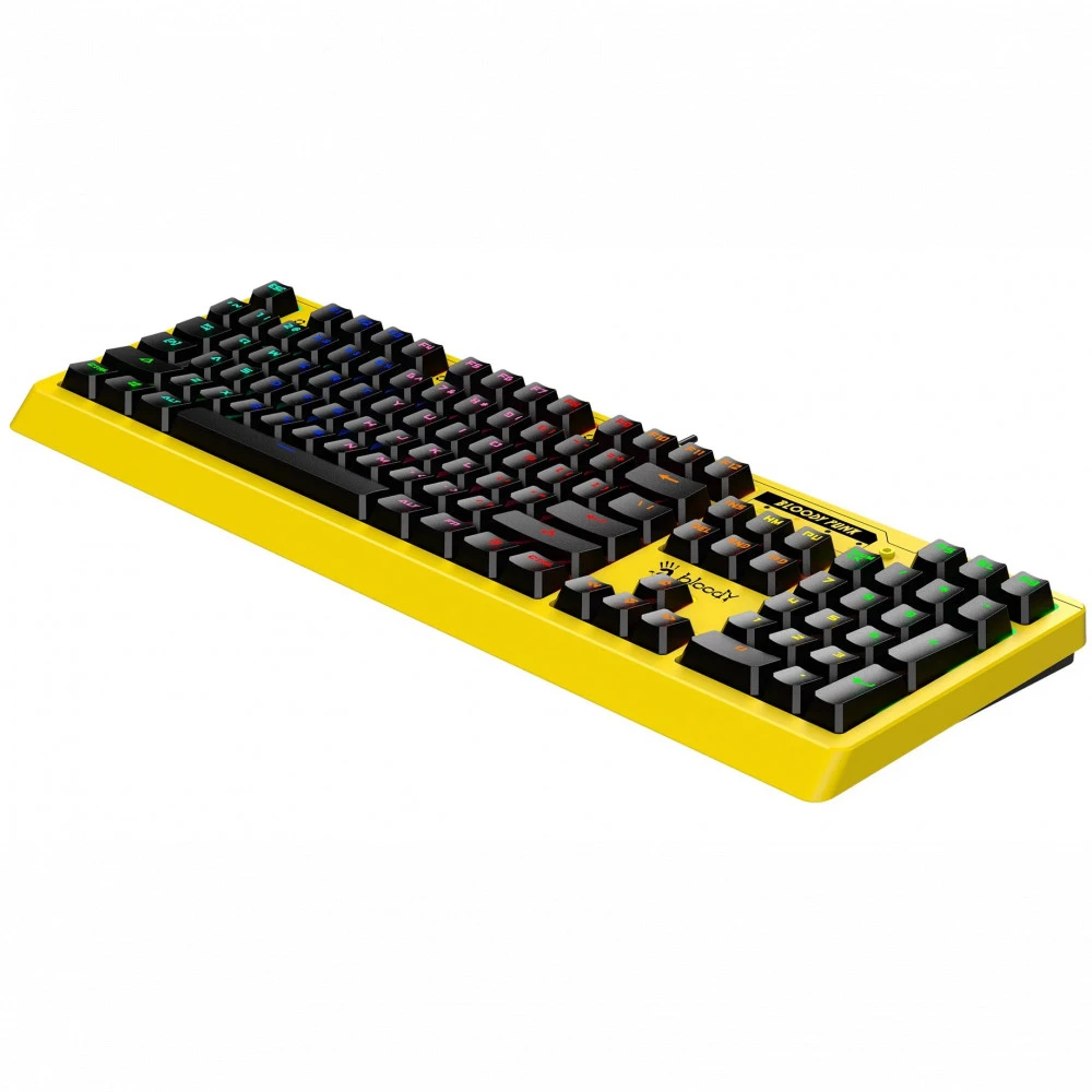 Игровая клавиатура Bloody B810RC, жёлтый, механическая — 4