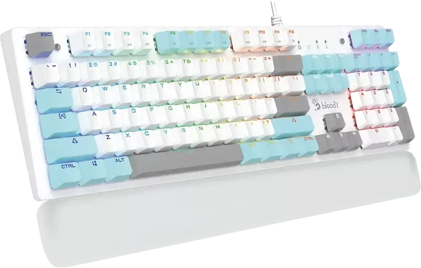 Игровая клавиатура Bloody S520N, белая, механическая — 3