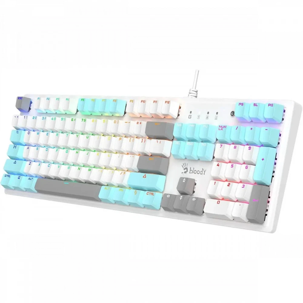 Игровая клавиатура Bloody S520N, белая, механическая — 5