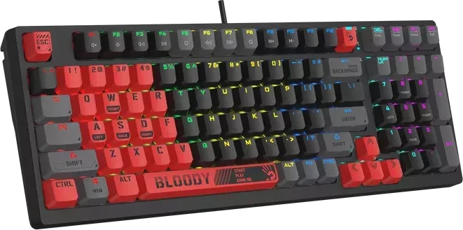 Игровая клавиатура Bloody S98, красный, механическая — 2