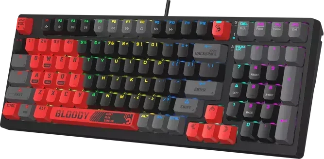 Игровая клавиатура Bloody S98, красный, механическая — 3