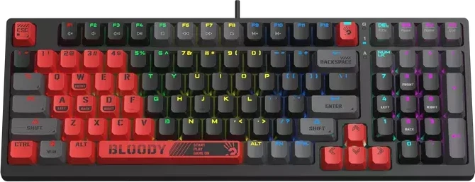 Игровая клавиатура Bloody S98, красный, механическая — 4