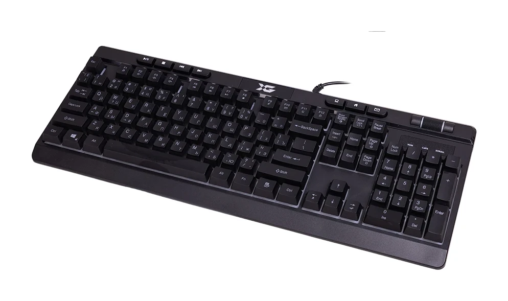 Клавиатура XG Steel Shadow, игровая, RGB, USB, 104 клавиши