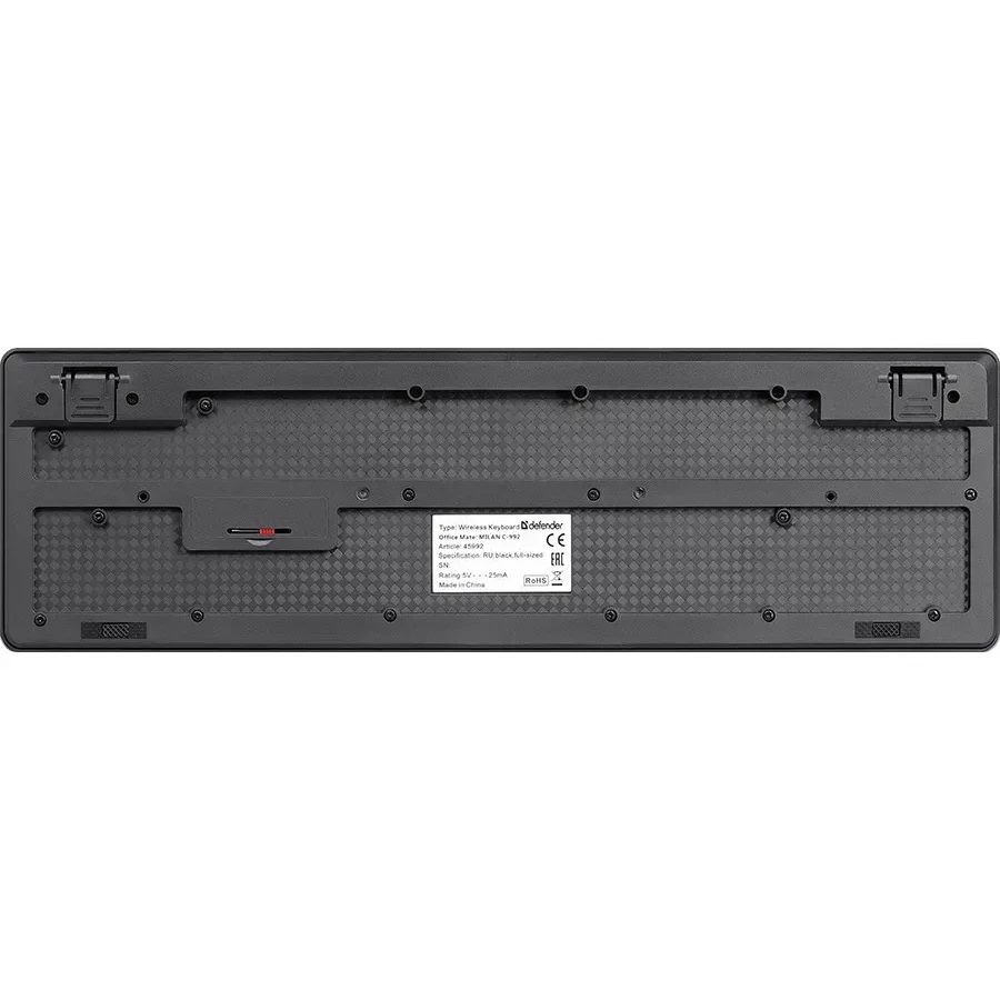 Клавиатура USB Defender Dark Knight GK-077, черно-белая — 4