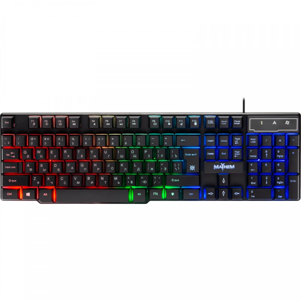 Клавиатура игровая Defender Mayhem GK-360DL, механическая, RGB — 3