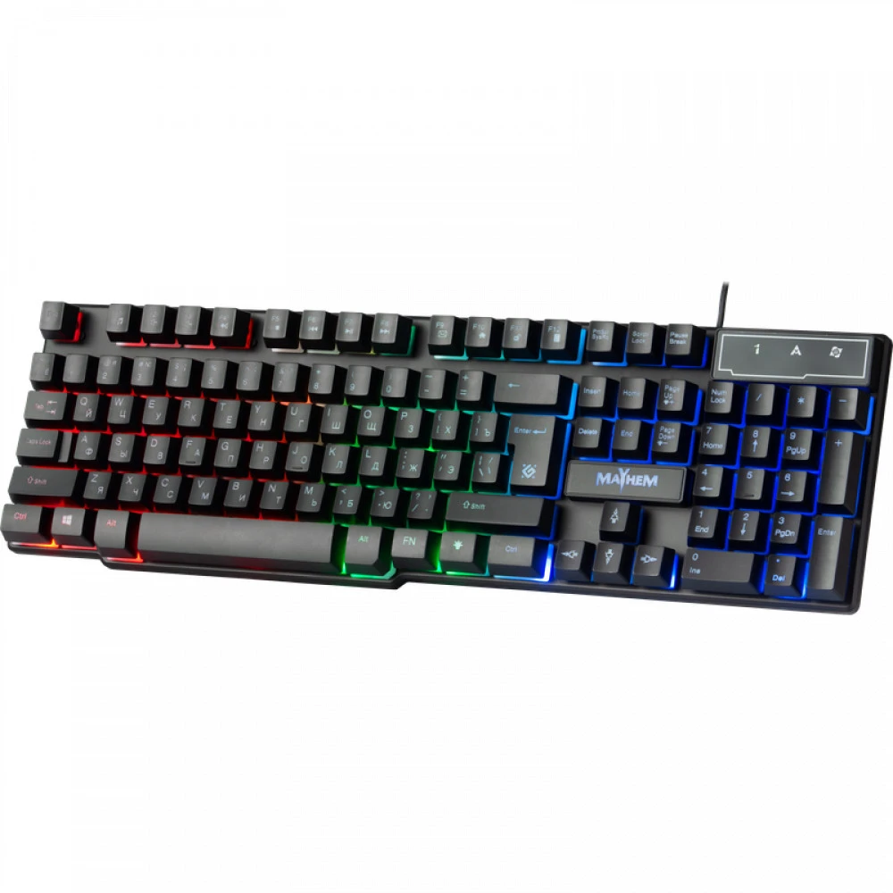 Клавиатура игровая Defender Mayhem GK-360DL, механическая, RGB — 4
