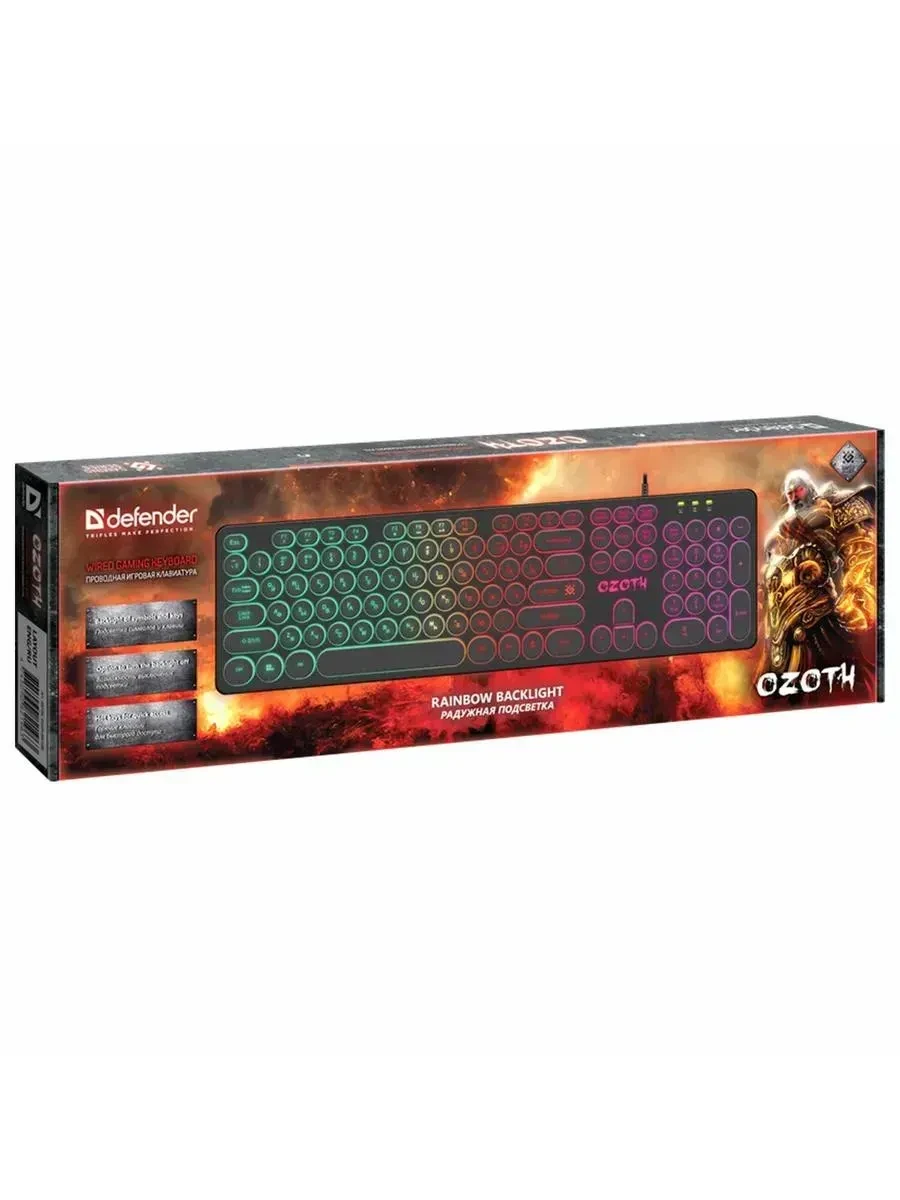 Клавиатура USB Defender Ozoth GK-106, 104 клавиши — 4