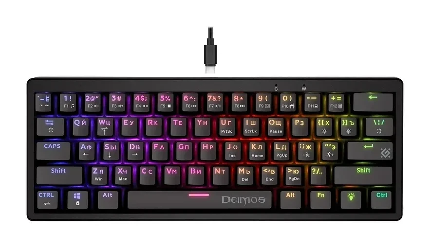 Клавиатура Defender Deimos GK-303, USB, чёрная