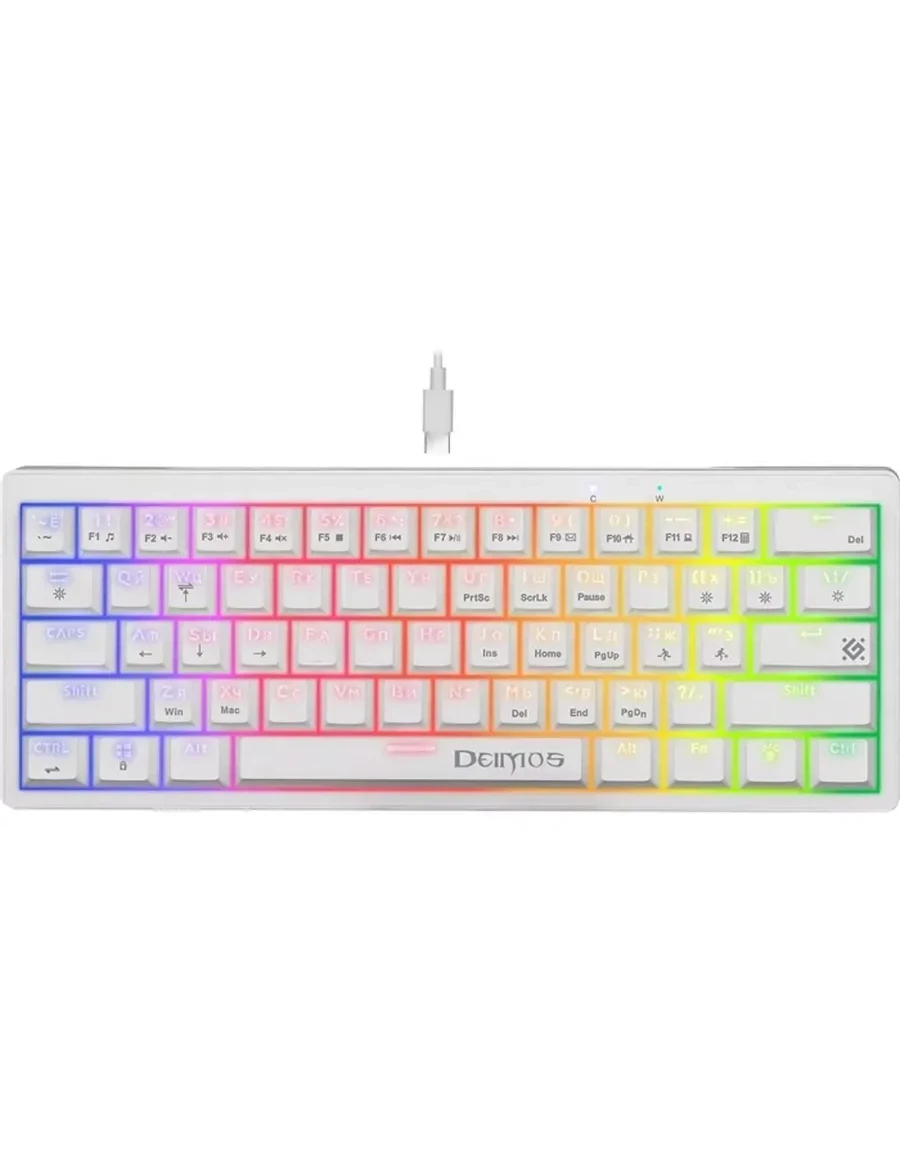 Клавиатура Defender Deimos GK-303, USB, белая