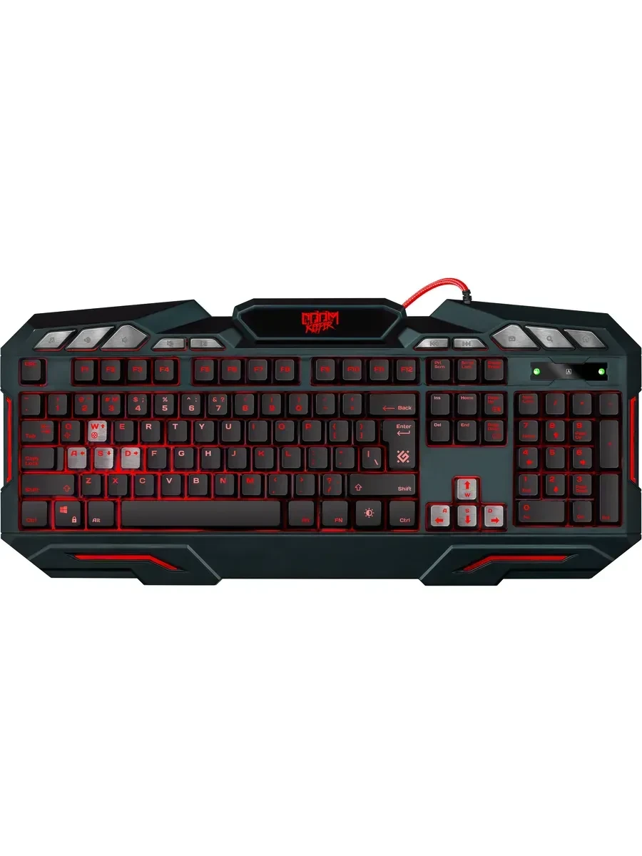 Клавиатура Defender Doom Keeper GK-100DL, USB, чёрная