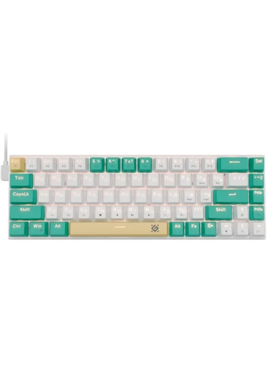 Клавиатура Defender Vexx Pro GK-084 RU, белая-зеленая — 2
