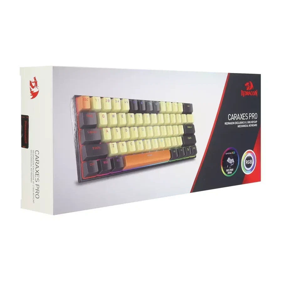 Клавиатура Redragon Caraxes Pro, BT/2.4GHz, беспроводная — 4
