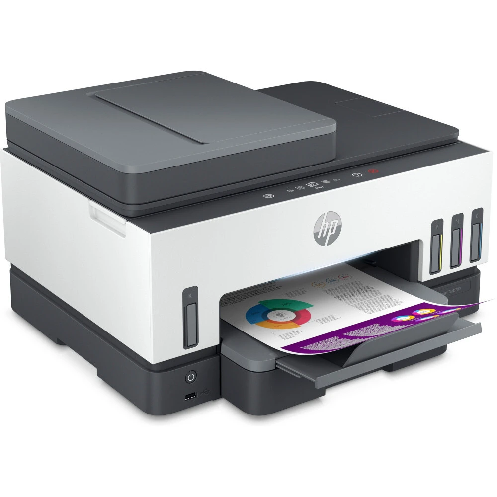 МФУ HP Smart Tank 790 (A4) Color Ink Printer/Scanner/Copier/Fax 1200 x 1200 dpi 15/9ppm. USB 2.0+Ethernet+Wi-Fi duty cycle 6000 pages — 2