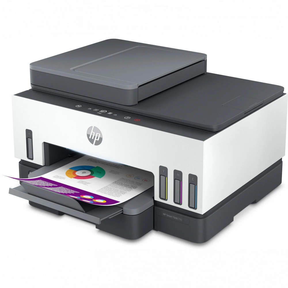 МФУ HP Smart Tank 790 (A4) Color Ink Printer/Scanner/Copier/Fax 1200 x 1200 dpi 15/9ppm. USB 2.0+Ethernet+Wi-Fi duty cycle 6000 pages — 3
