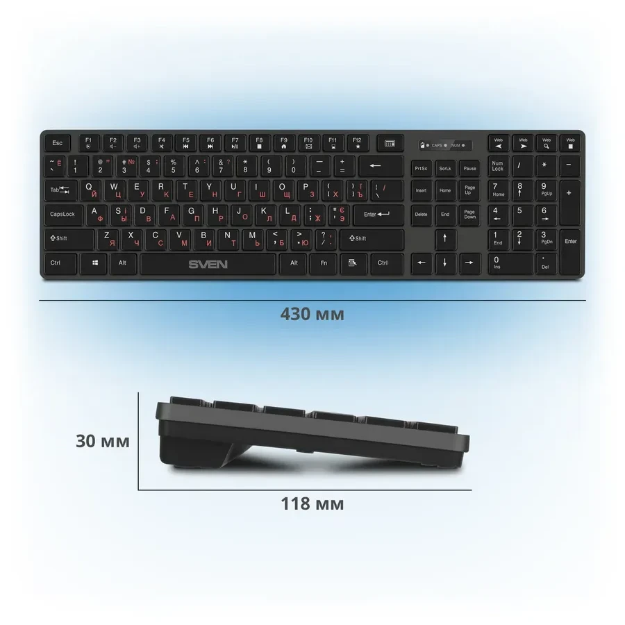 Беспроводная клавиатура SVEN KB-E5800W — 4