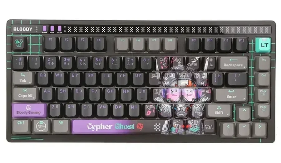 Игровая клавиатура Bloody AT75 Cypher Ghost SAVAGE