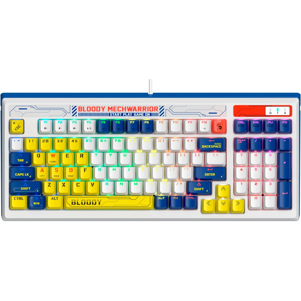 Игровая клавиатура Bloody B950 Blue RGB kompakt mexanik — 2