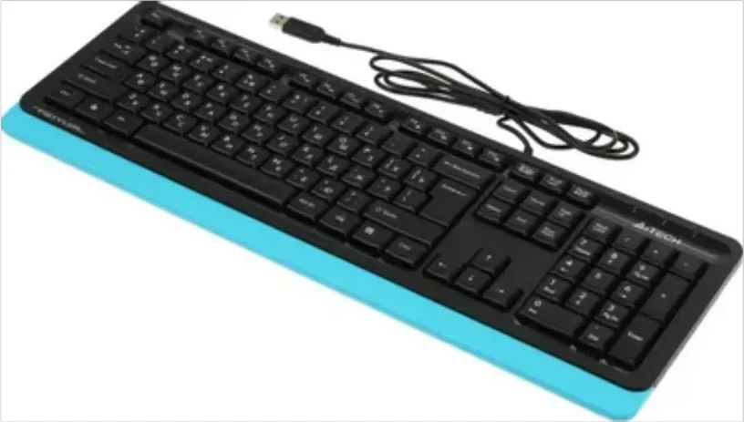 Клавиатура A4tech Fstyler FK10, 105 клавиш, мультимедиа, синяя