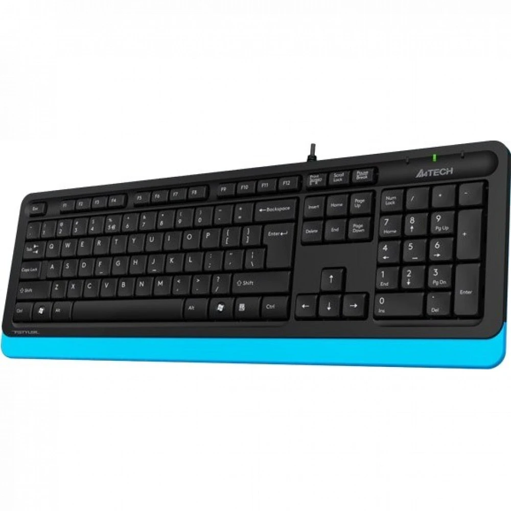 Клавиатура A4tech Fstyler FK10, 105 клавиш, мультимедиа, синяя — 5