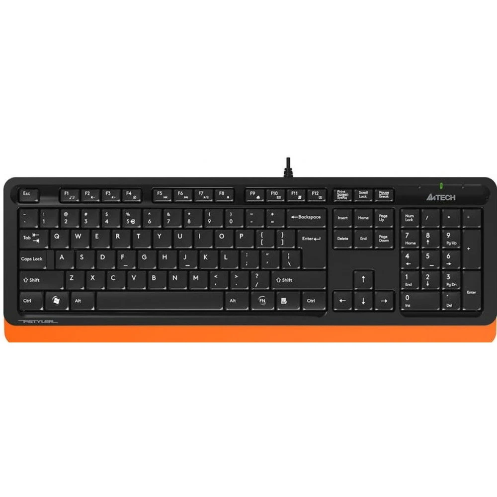 Клавиатура A4tech Fstyler FK10, 105 клавиш, мультимедиа, оранжевая — 5