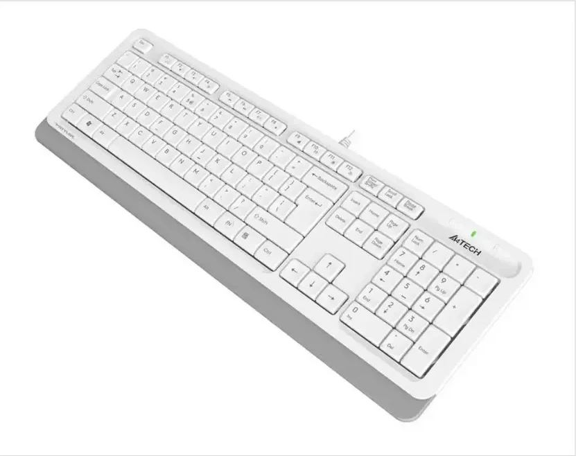 Клавиатура A4tech Fstyler FK10, 105 клавиш, мультимедиа, белая