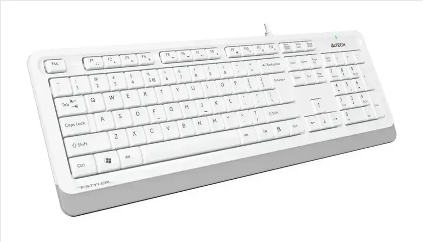 Клавиатура A4tech Fstyler FK10, 105 клавиш, мультимедиа, белая — 5