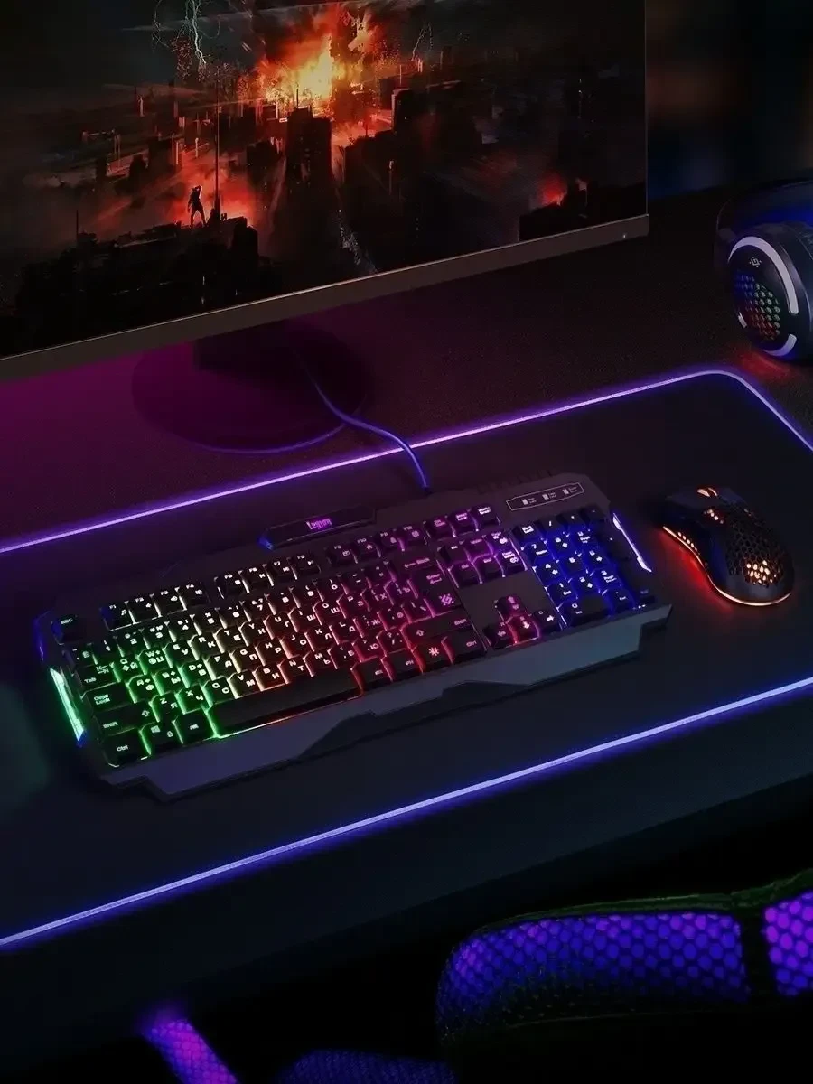 Клавиатура Defender Legion GK-010DL, USB, чёрная — 4