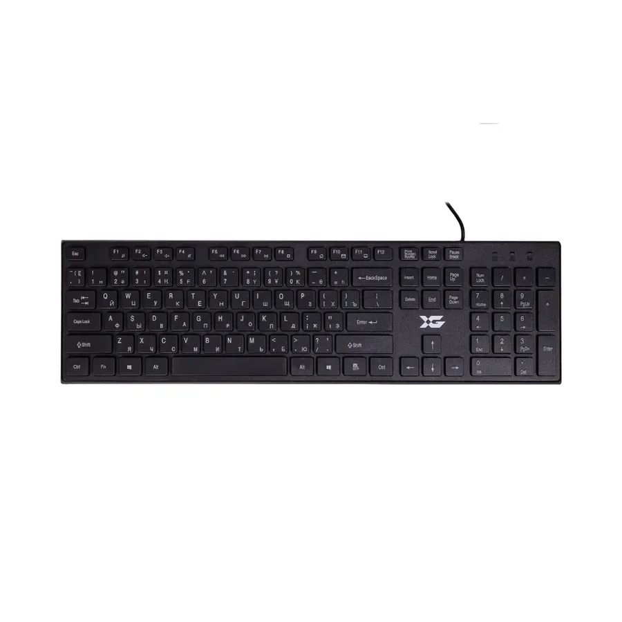 Клавиатура XG XK-300UB, USB, ультратонкая, чёрная — 2
