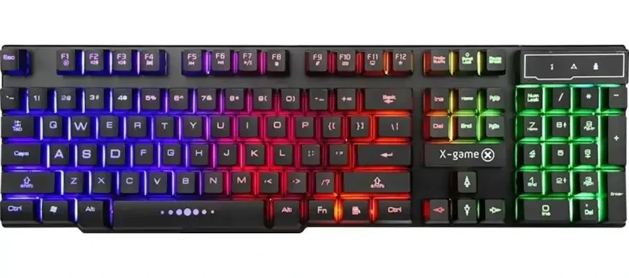 Клавиатура XG XK-200UB, USB, ультратонкая, чёрная