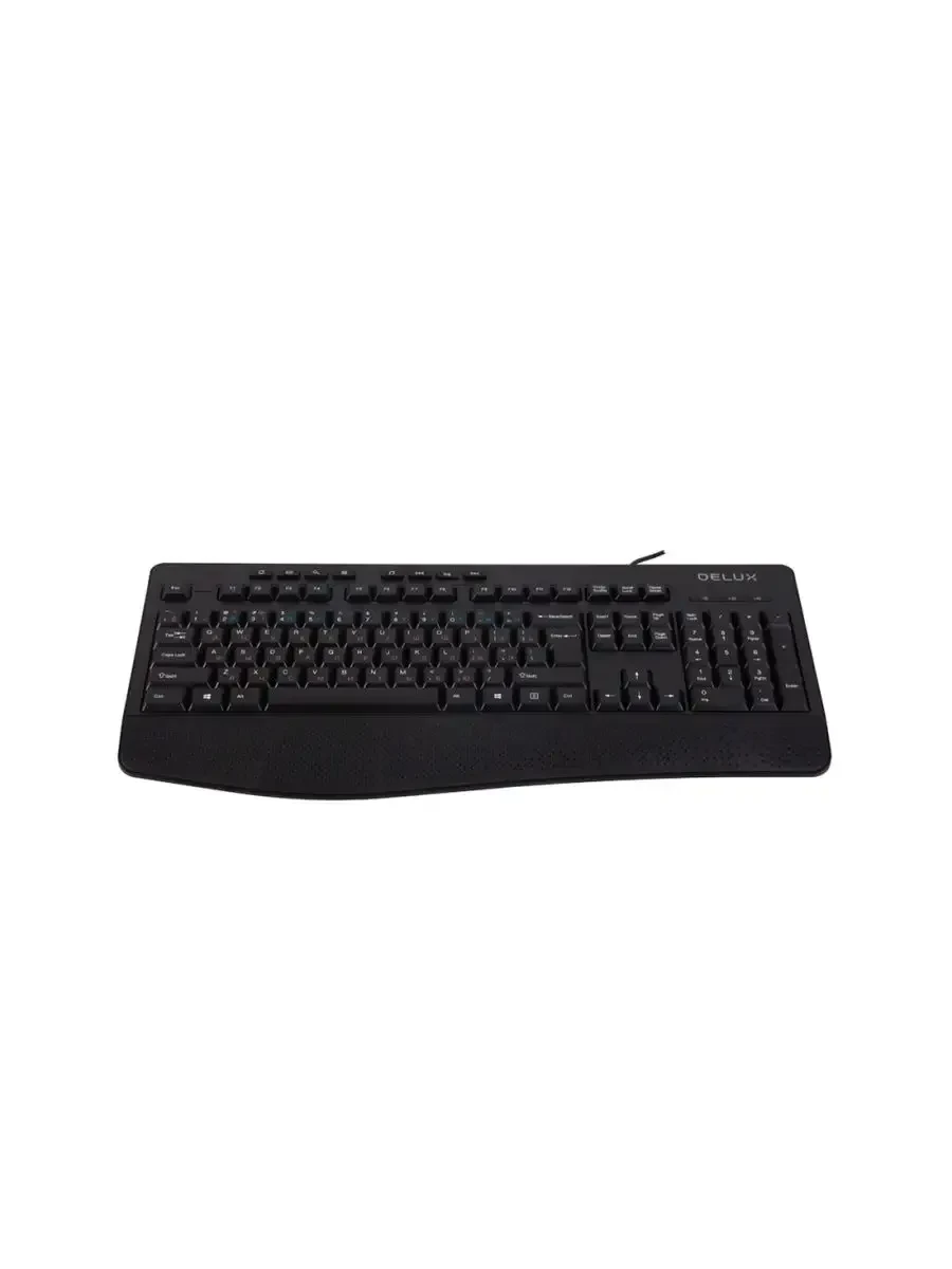 Клавиатура Delux DLK-6060UB, USB, защита от воды, чёрная — 2