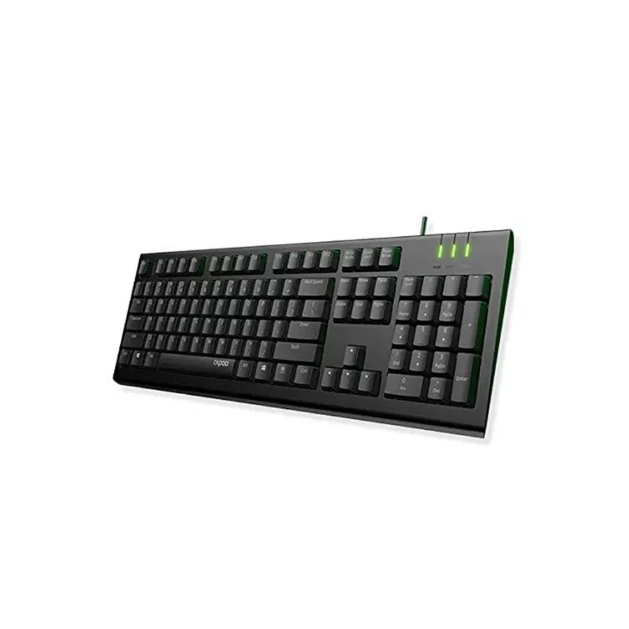 Клавиатура Rapoo NK1900, USB, ультратонкая, чёрная — 2