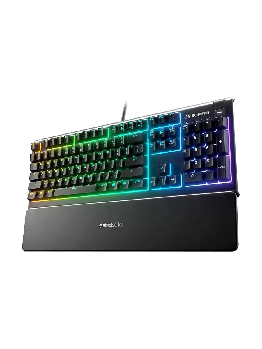 Игровая клавиатура Steelseries Apex 3, USB, RGB, чёрная
