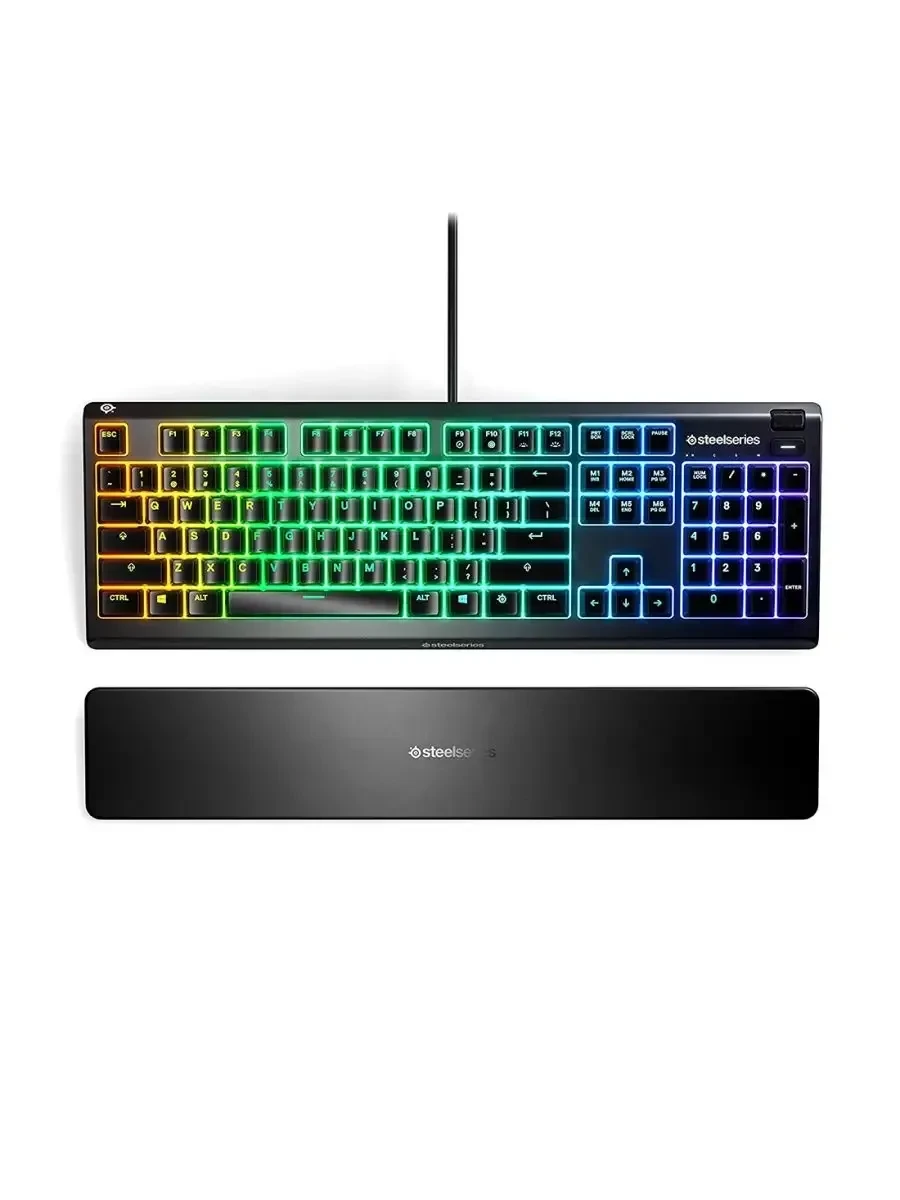 Игровая клавиатура Steelseries Apex 3, USB, RGB, чёрная — 3