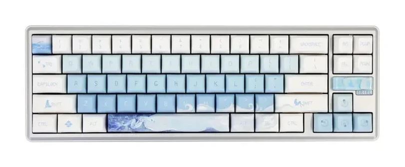 Механическая клавиатура Varmilo Sword 68 Monet, RGB, бирюзовая
